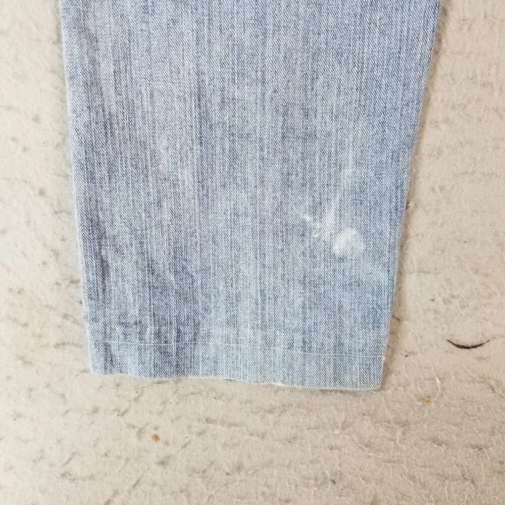 Lee jeans men's 30x26 regular fit‎ straight blue denim pants retro light wash
